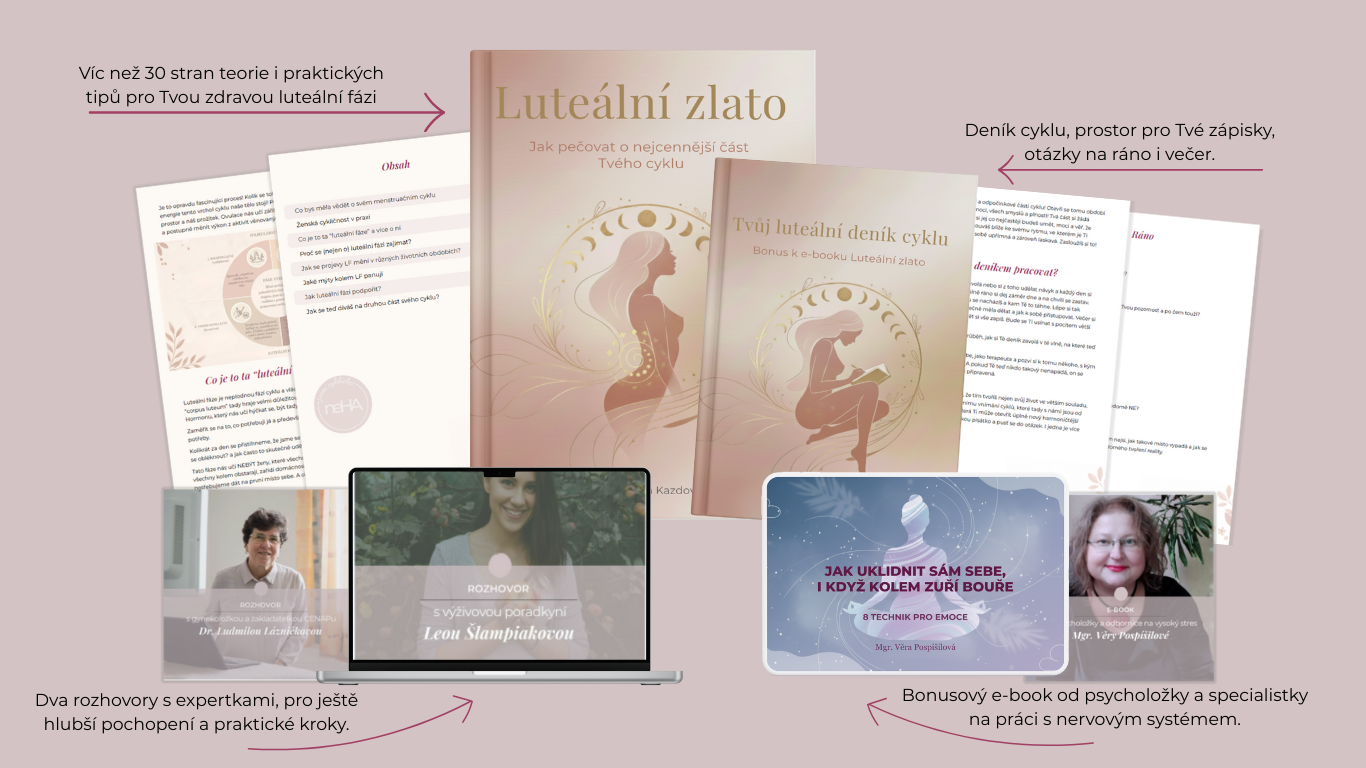Mockup luteální zlato