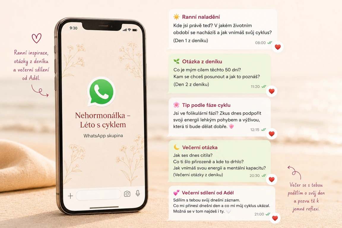 Léto s cyklem, cykličnost v létě, whatsapp skupina